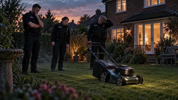 Police Baffled by Garden Equipment Apparently Moving by Itself